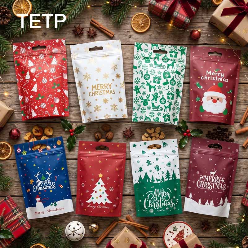 Xmas Food Snacks - TETP – sac à fermeture éclair