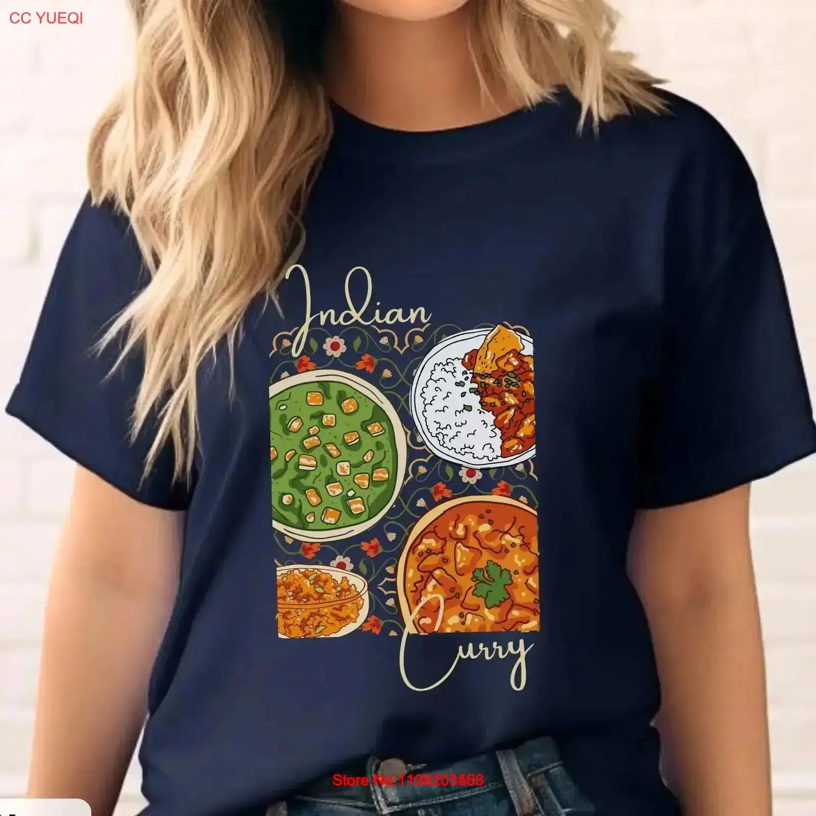 Curry indien ArT t-shirt beurr - Food Snacks Indian avis et prix