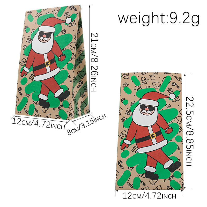 Sacs en papier de Noël 24 pièc - Xmas Food Snacks avis et prix