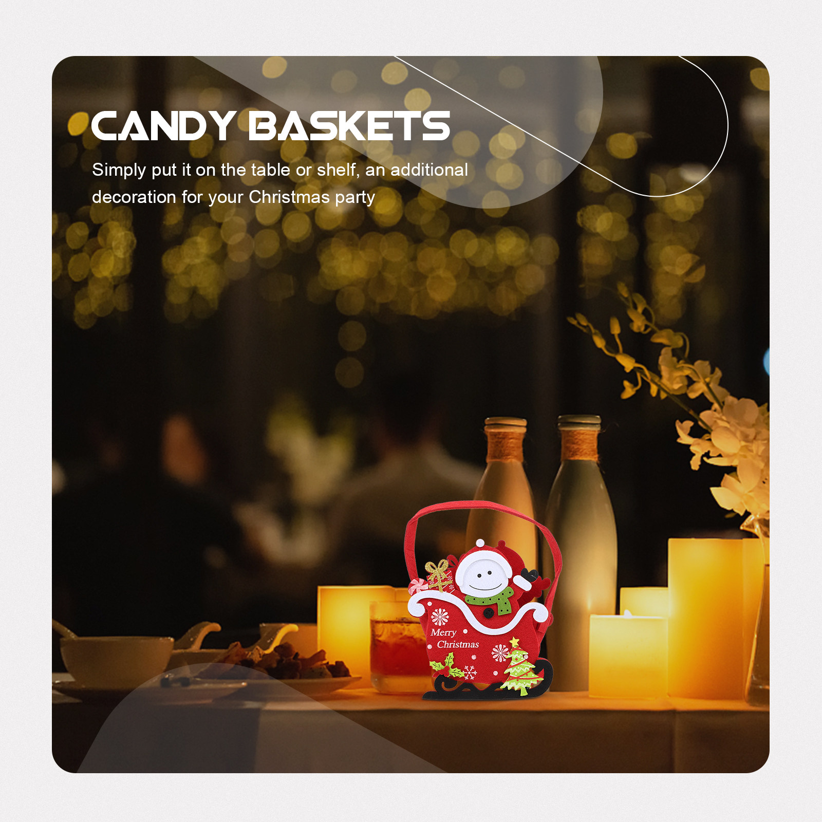 Panier à bonbons de Noël, 1 pi - Xmas Food Snacks avis et prix